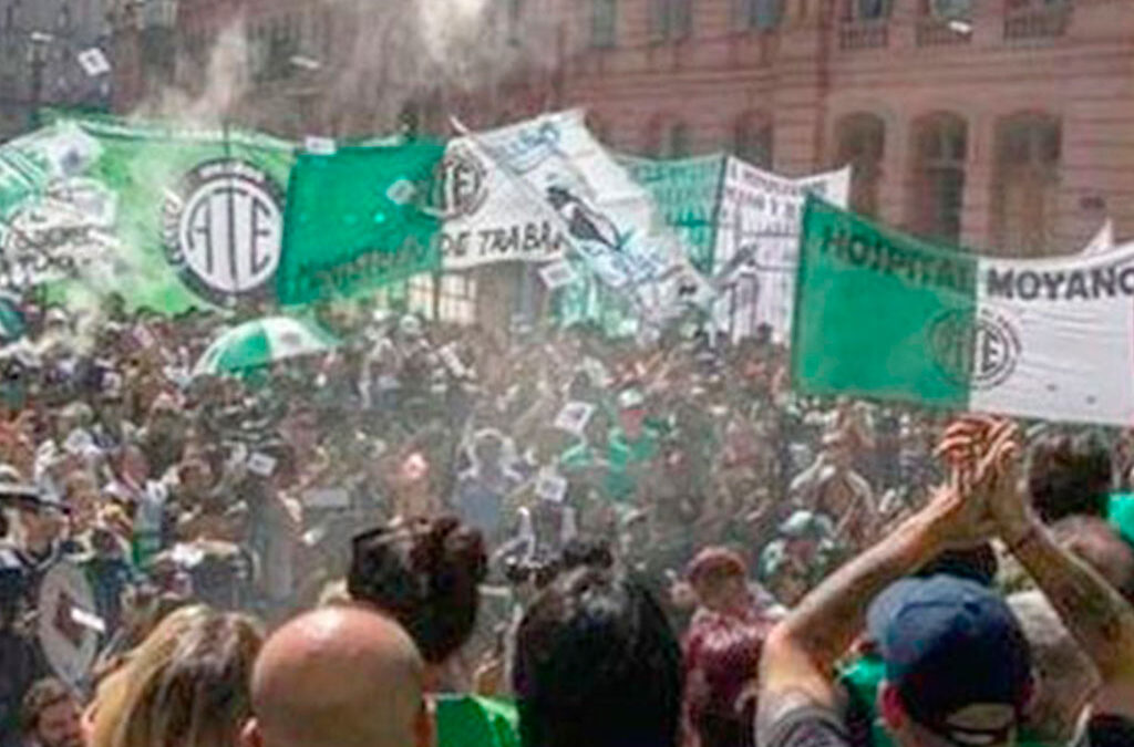 ATE lanzó un Paro Nacional contra la nueva ola de despidos en el Estado Nacional