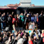 San Cayetano: con la CGT en un segundo plano, organizaciones sociales y sindicales se mostraron unidas frente al Gobierno