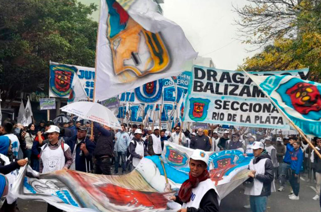 El Sindicato del Personal de Dragado y Balizamiento solicitó una cautelar contra la restitución de Ganancias