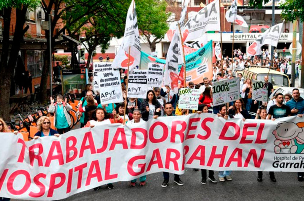 Trabajadores del Garrahan pararon por 24 horas en reclamo salarial y quita de ganancias