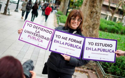Docentes y estudiantes se movilizan en defensa de la Universidad Pública y por salarios dignos