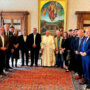 Argentino Geneiro representó a la UTHGRA en el encuentro con el Papa Francisco