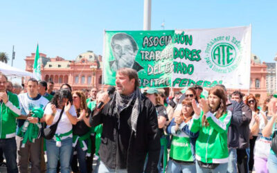 Plaza de Mayo: ATE Capital se manifestó contra los despidos y el congelamiento salarial