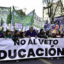 Gremios docentes anunciaron un paro para este jueves, tras la votación del congreso