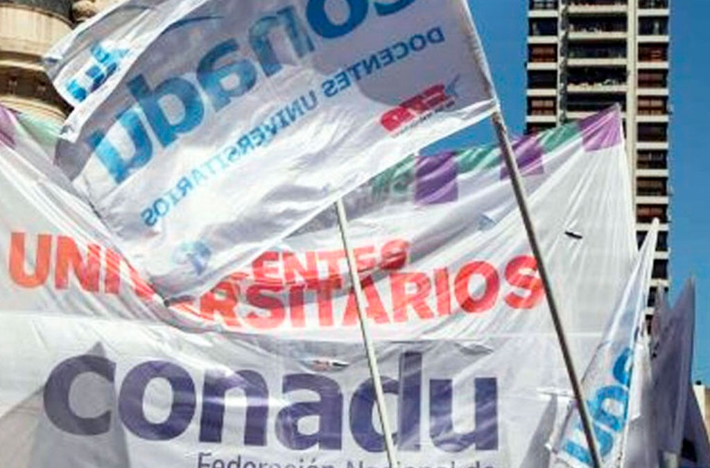 CONADU definió un nuevo paro nacional de 48 horas para la semana próxima