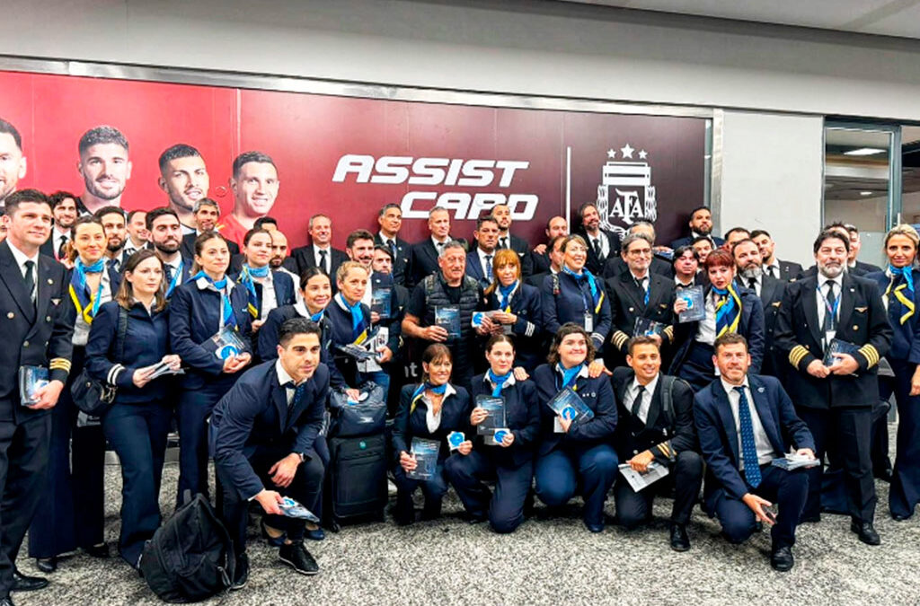 Aeronavegantes realizó una campaña de concientización sobre la situación de Aerolíneas Argentinas