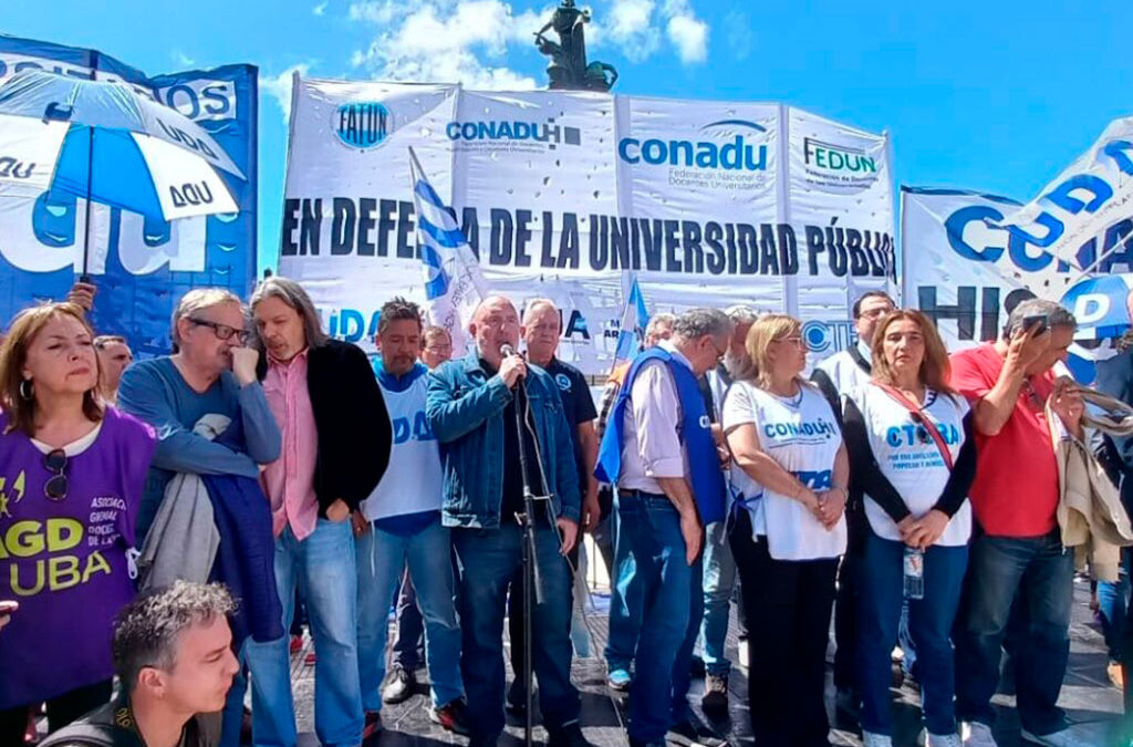 Gremios universitarios dan continuidad al plan de lucha federal con protestas en provincias