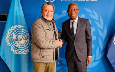 Gerardo Martínez se reunió con Gilbert Houngbo, Director General de la OIT quien manifestó su preocupación por la situación socio-económica y política de la Argentina