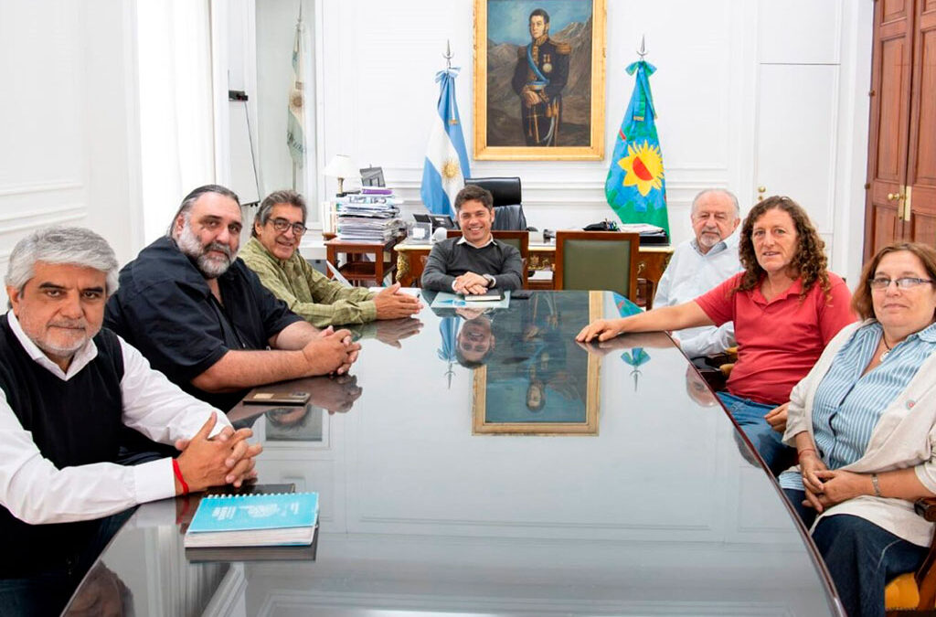 Kicillof renueva el respaldo de las centrales sindicales en reunión con las cúpulas de las CTA