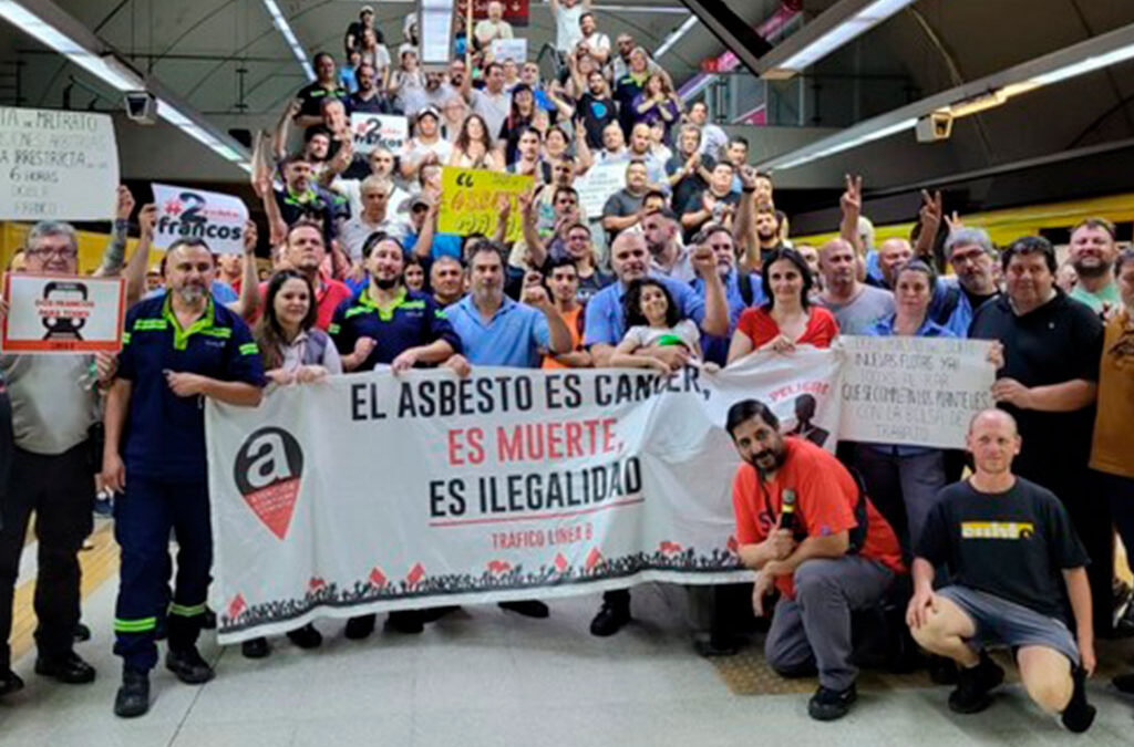 Gremio del subte anunció paros escalonados para el miércoles en reclamo por el fallecimiento de un trabajador por exposición al asbesto