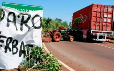Paro yerbatero: productores de Andresito reclaman contra la desregulación del sector