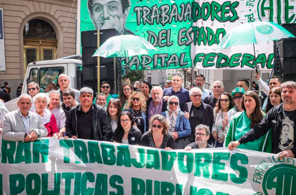 Masiva movilización contra despidos en el Ministerio de Justicia pese a las amenazas de las autoridades