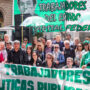 Masiva movilización contra despidos en el Ministerio de Justicia pese a las amenazas de las autoridades