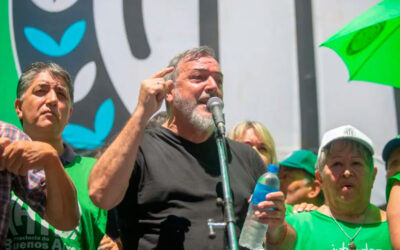 Aguiar destacó el «coraje» de los estatales durante el primer año de Milei: «Más de 40 medidas de fuerza»
