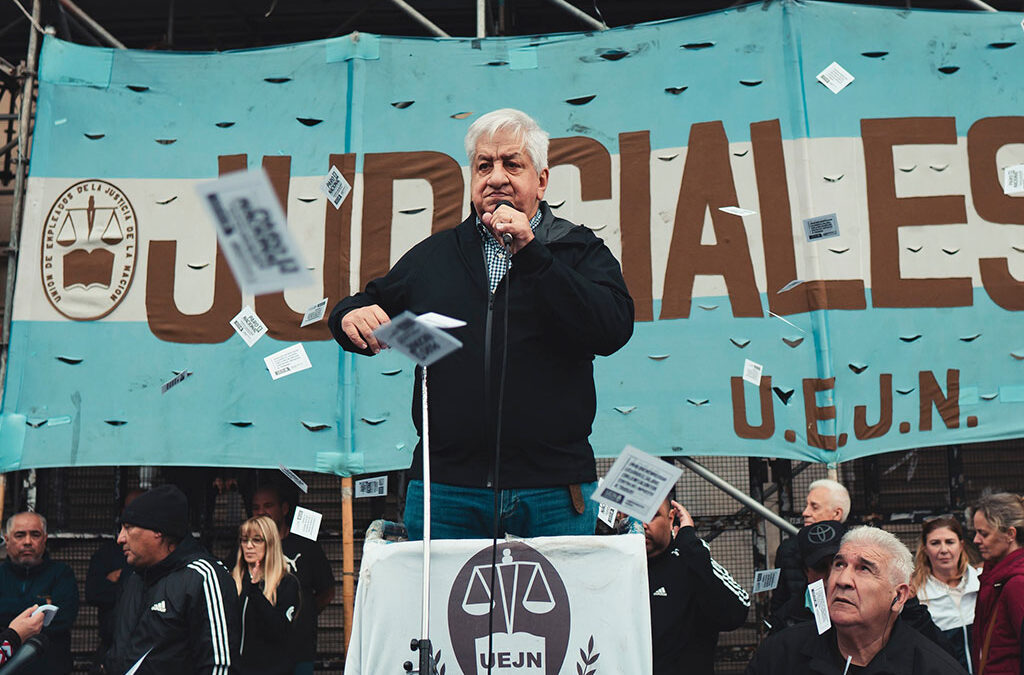 Piumato profundiza el plan de lucha de los judiciales tras una caída del 26% en los sueldos del sector