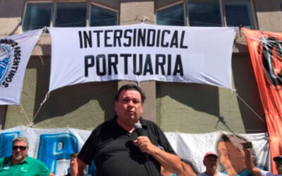 Unidad sindical portuaria en Bahía Blanca en respaldo a los Serenos de Buques