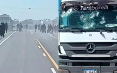 Escándalo en Vaca Muerta: la marcha de la UOCRA terminó con piedrazos y corridas