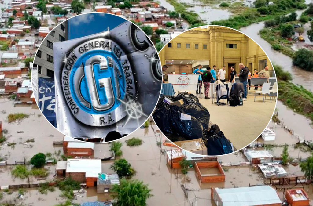 Sindicatos por Bahía Blanca: Los gremios despliegan una campaña solidaria federal por los inundados