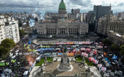 Una marcha contra Milei