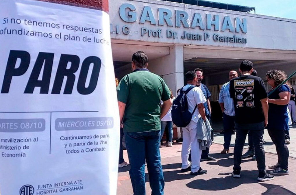 Los trabajadores del Garrahan también fueron a la Justicia para voltear el decreto antihuelga