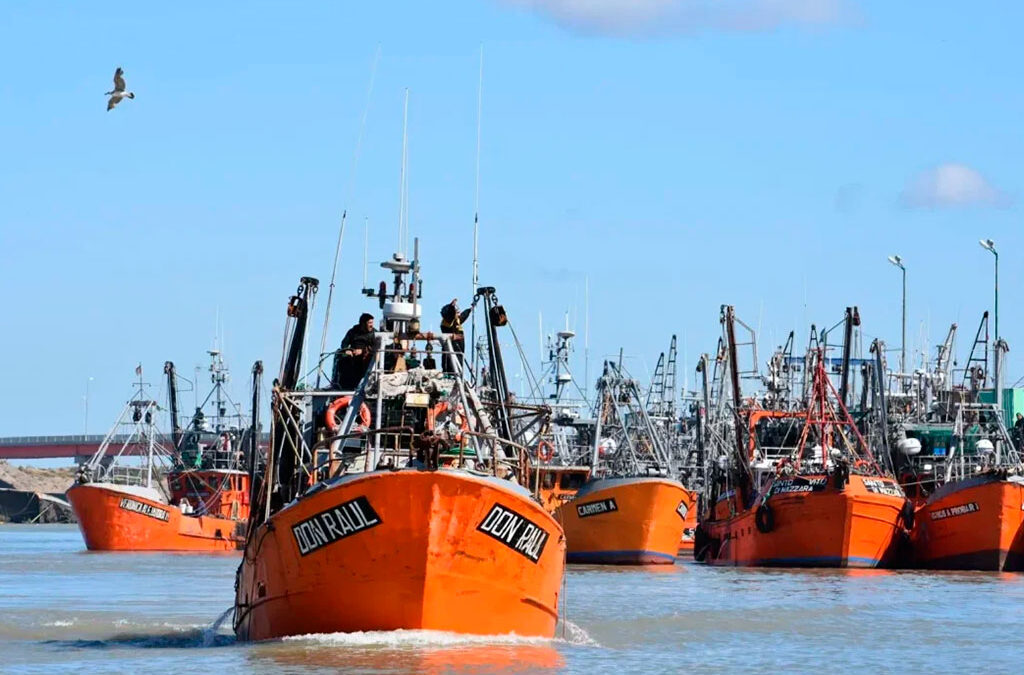 Trabajadores del SOMU cortaron la ruta 1 en Puerto Madryn por el conflicto pesquero
