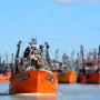 Trabajadores del SOMU cortaron la ruta 1 en Puerto Madryn por el conflicto pesquero