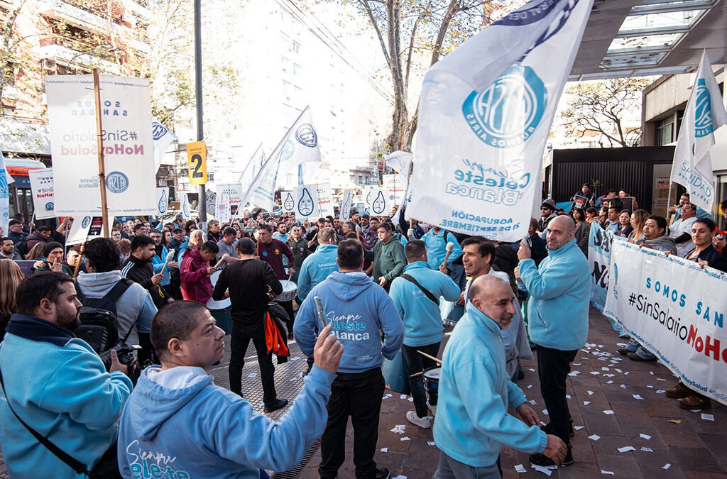 El gremio de la sanidad llevó adelante protestas por aumentos en el sector asistencial