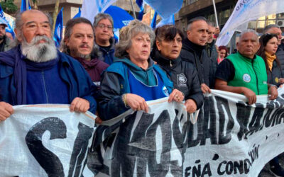 Multitudinaria movilización de trabajadores viales contra el cierre de Vialidad Nacional