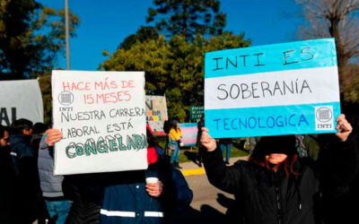 Protesta en el INTI en Buenos Aires: efectivos de la Policía detuvieron a dos trabajadoras e hirieron a otros