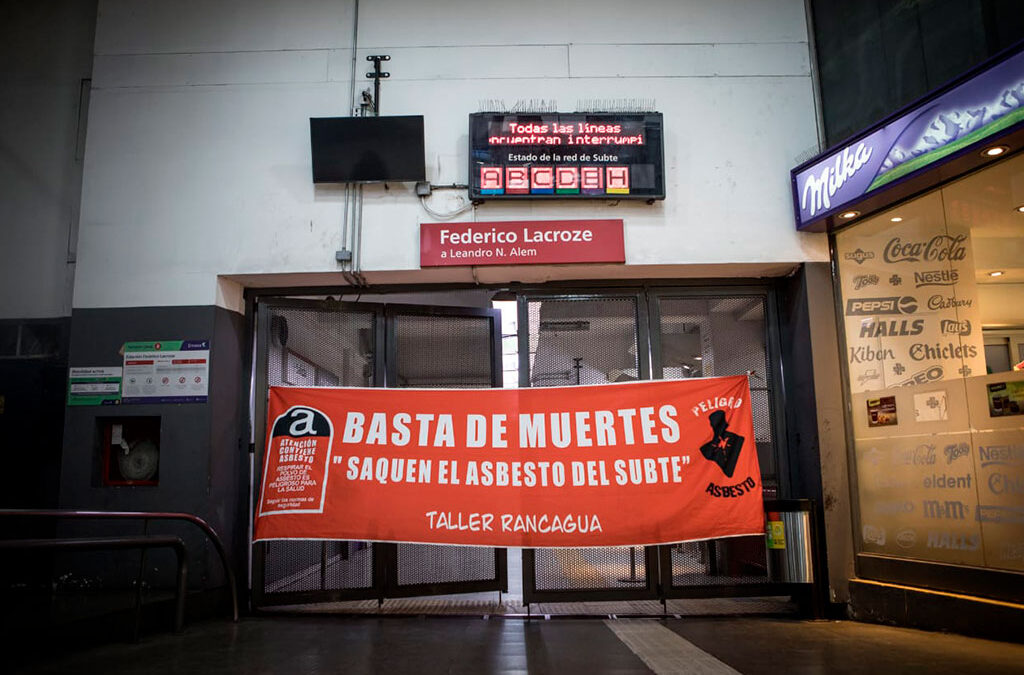 Paro y apertura de molinetes en el Subte este lunes al mediodía en repudio a la quinta muerte, víctima del asbesto: «Pudo haberse evitado»