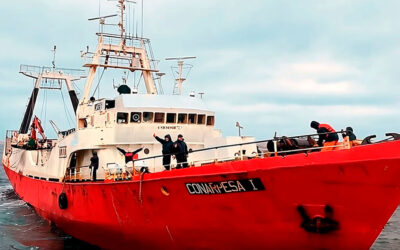 Tras la firma del acuerdo con el SOMU, los barcos comenzaron a zarpar desde Puerto Madryn para pescar langostino