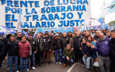 El nuevo Frente Sindical de Lucha marchó por San Cayetano y advirtió al Gobierno por el «descontento popular»