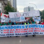 Masiva movilización de SUTEBA, ADUNS, APVN y agentes de la ANSV