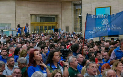 Trabajadores del Banco Nación reclaman la actualización de bono por el aniversario de la entidad