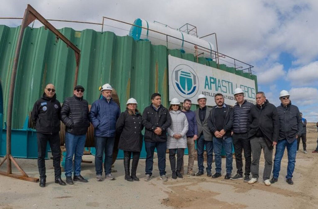 El Grupo SPI avanza en la ampliación de su astillero en Caleta Paula