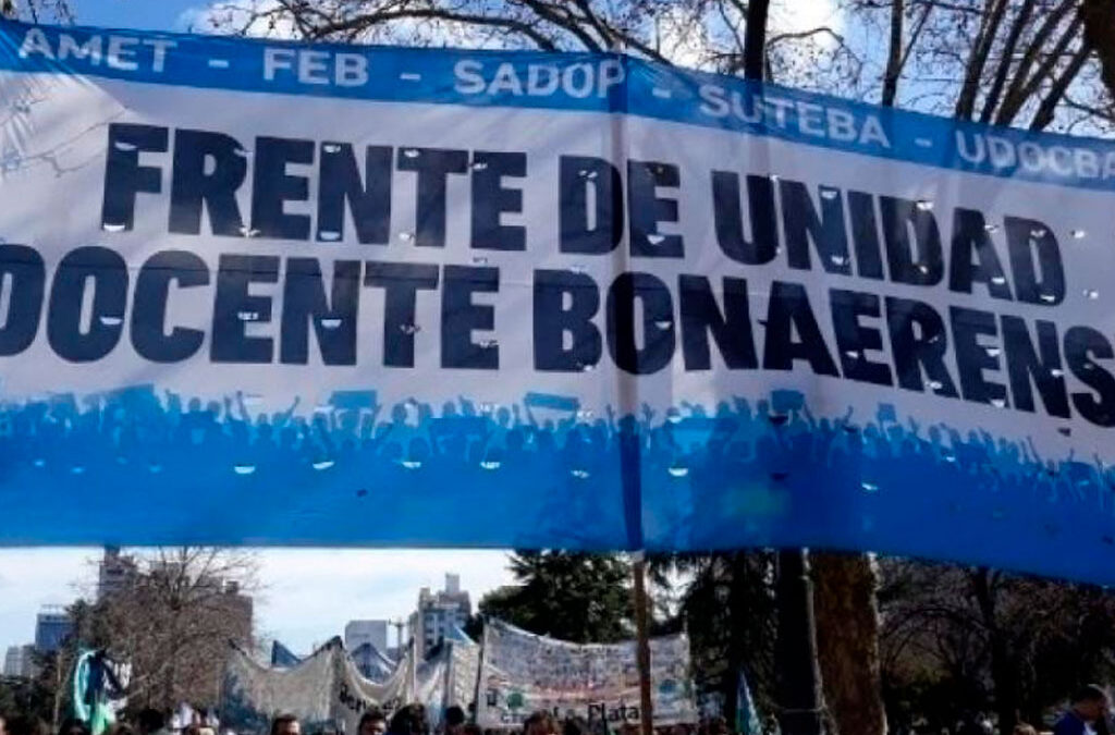 Docentes bonaerenses vuelven a las calles: jornada de protesta contra el ajuste y el recorte educativo