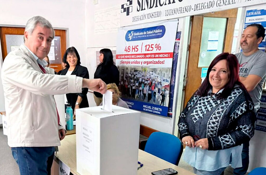 Sindicato de Salud Pública: Zubieta logra la reelección con respaldo masivo de afiliados