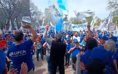 Masiva movilización de UPCN en Viedma para reclamar una mejor oferta salarial al gobierno rionegrino