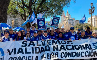 Trabajadores Viales marchan a la Secretaría de Trabajo en reclamo de una urgente actualización salarial