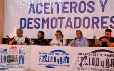 Trabajadores aceiteros harán un paro en rechazo a la reforma laboral de Milei