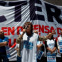 CTERA se movilizó a Economía en rechazo al impuesto a las ganancias y pidió frenar el «presupuesto del ajuste» de Milei