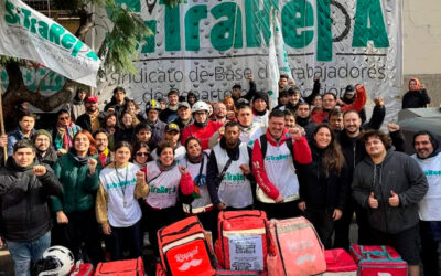 Los repartidores por aplicaciones del SiTraRepA se movilizan contra la reforma laboral: «La iniciativa oficial busca consagrar el fraude laboral»