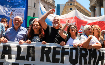 Aguiar celebró la postergación de la reforma laboral y llamó a profundizar la lucha con un paro activo: «No les podemos dar tregua»
