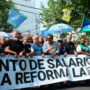 El frente anti reforma laboral debutó con una movilización en Córdoba y un mensaje a los gobernadores: «No sean cagones»