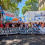 «En pie de guerra»: el Frente de Sindicatos Unidos marchó al Congreso contra la reforma laboral