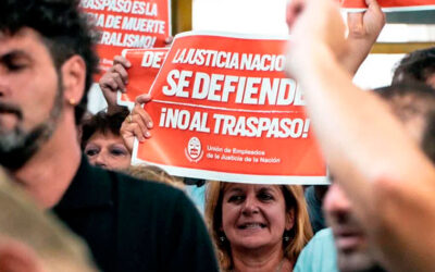 Los trabajadores judiciales paran en todo el país y marchan contra el «desmantelamiento» del Fuero del Trabajo