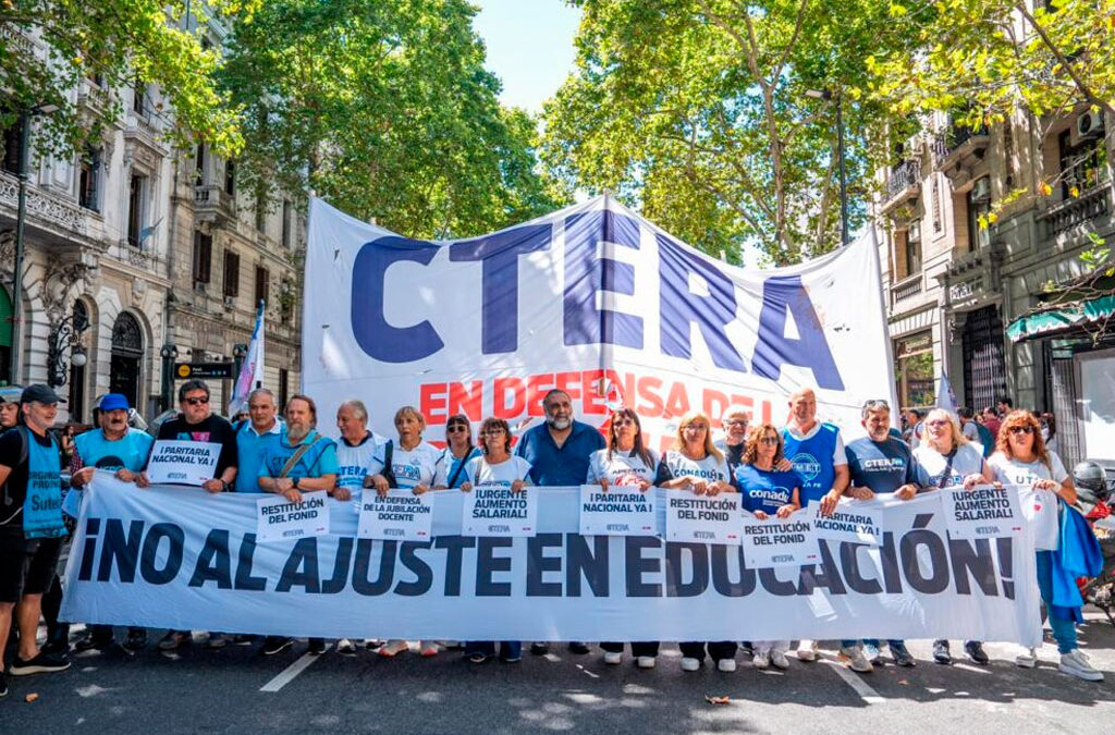 Paro docente: CTERA advierte que el plan de lucha se profundizará en todo el país