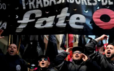 Reprimieron a trabajadores de Fate en plena audiencia clave por los despidos