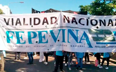 Trabajadores de Vialidad Nacional se movilizan por 17 meses de salario congelado