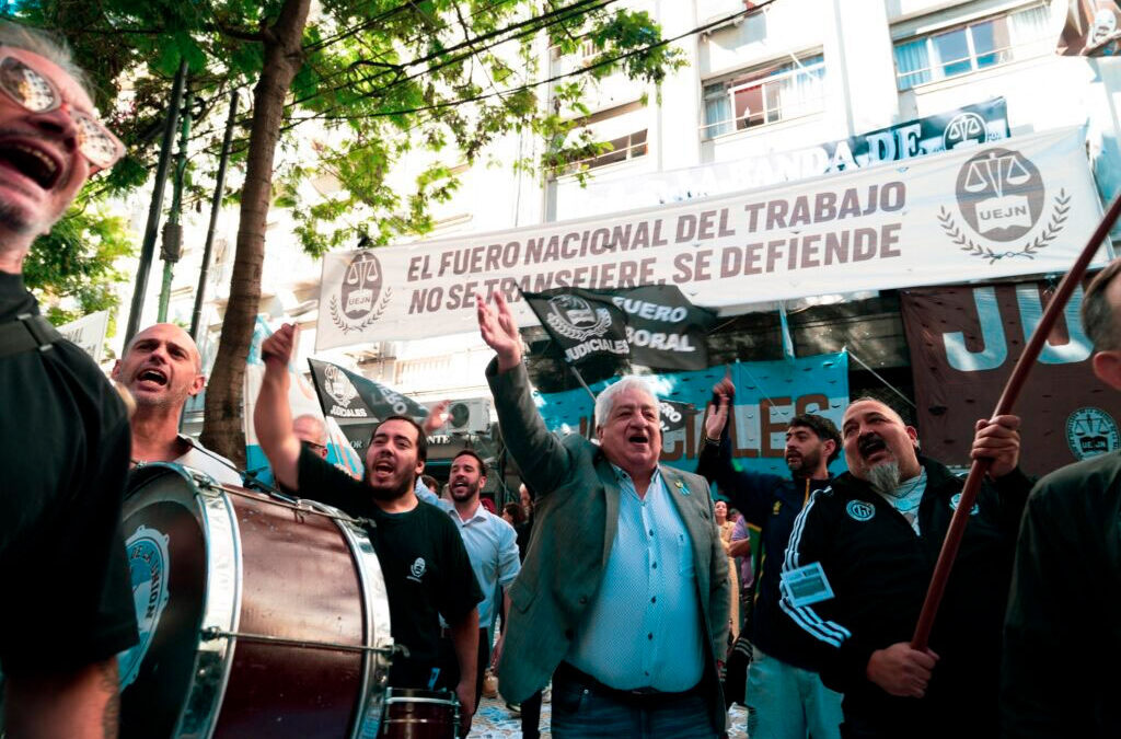 Judiciales profundizan las protestas en defensa del fuero laboral y advierten con extender el paro a toda la Justicia
